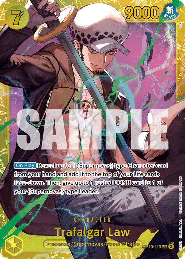 Trafalgar Law - OP10-119 SEC - Royal Blood - Foil - Card Cavern