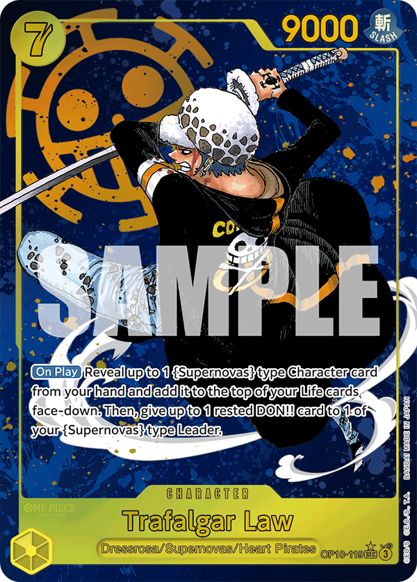 Trafalgar Law (Parallel) - OP10-119 SEC - Royal Blood - Foil - Card Cavern
