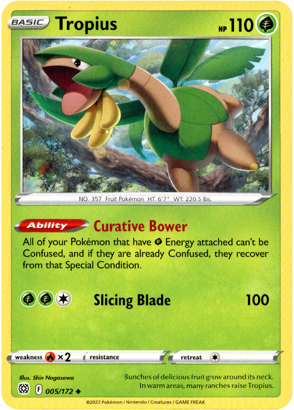 Tropius - 005/172 - Brilliant Stars - Card Cavern