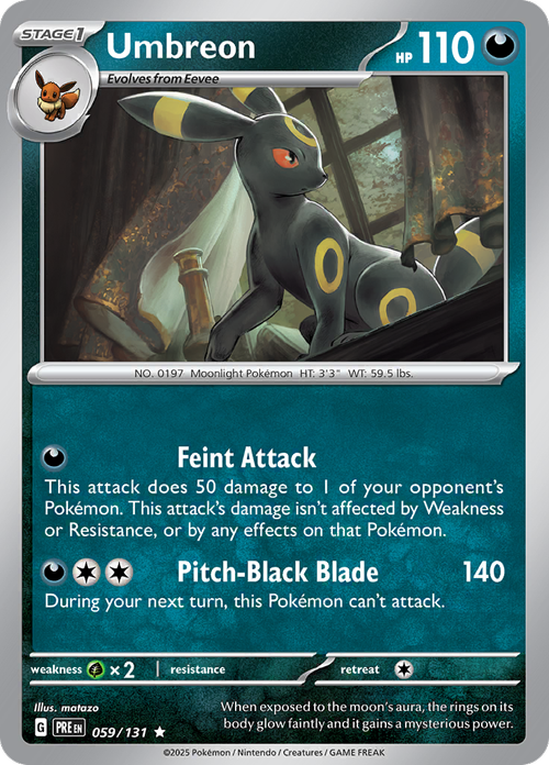 Umbreon - 059/131 - Prismatic Evolutions - Holo - Card Cavern
