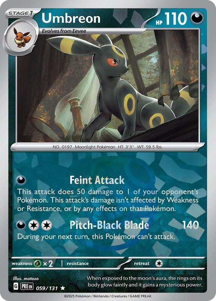 Umbreon (Master Ball Pattern) - 059/131 - Prismatic Evolutions - Holo - Card Cavern