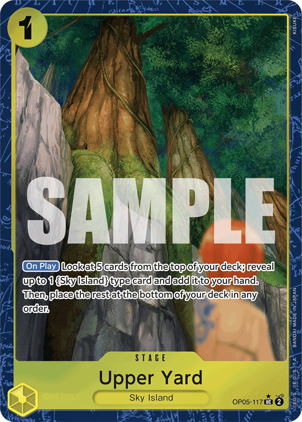Upper Yard Alternate Art - OP05-117 UC - The Best - Foil - Card Cavern