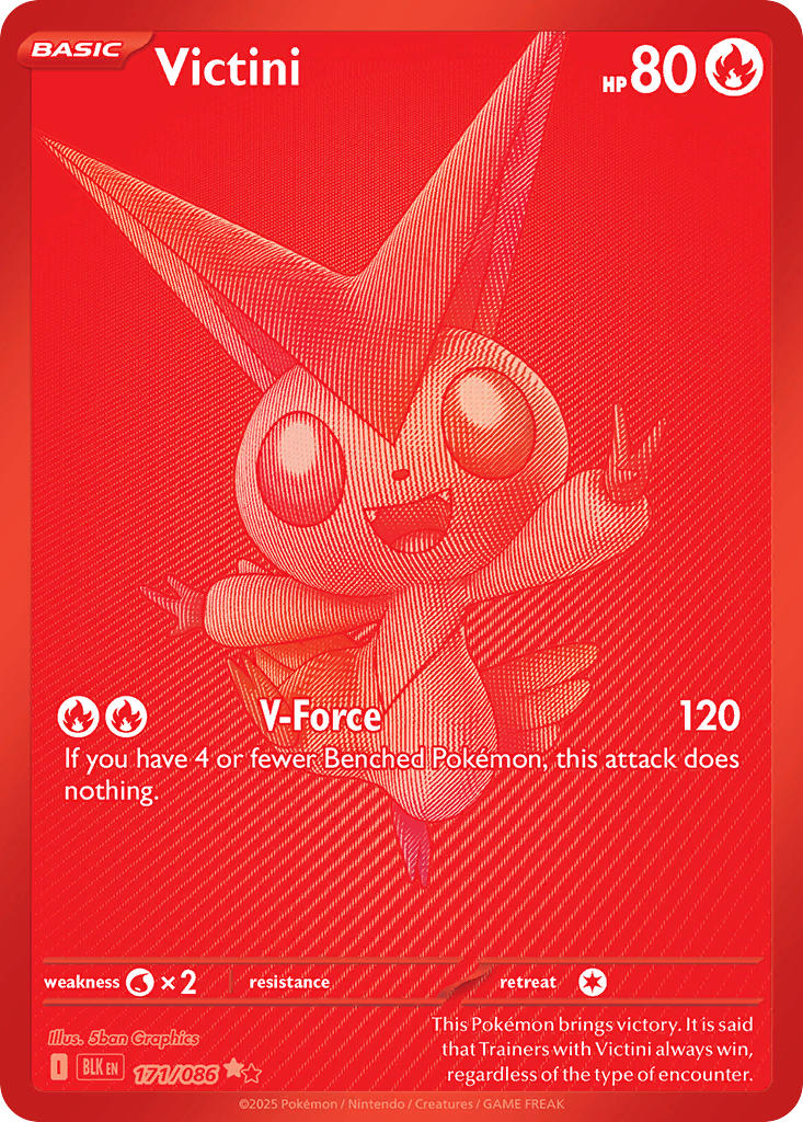 Victini - 171/086 - Black Bolt - Holo - Card Cavern