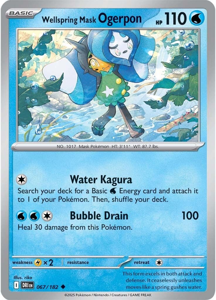Wellspring Mask Ogerpon - 067/182 - Destined Rivals - Card Cavern