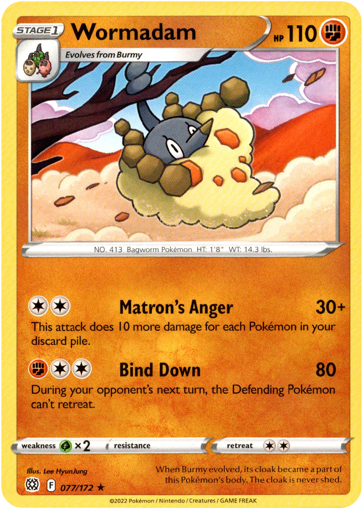 Wormadam - 077/172 - Brilliant Stars - Card Cavern