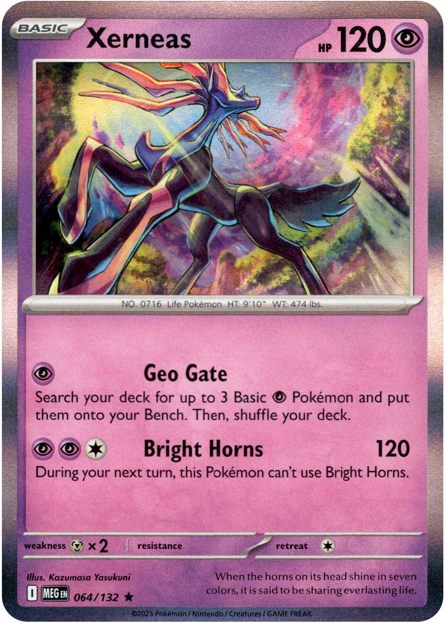 Xerneas - 064/132 - Mega Evolution - Holo - Card Cavern