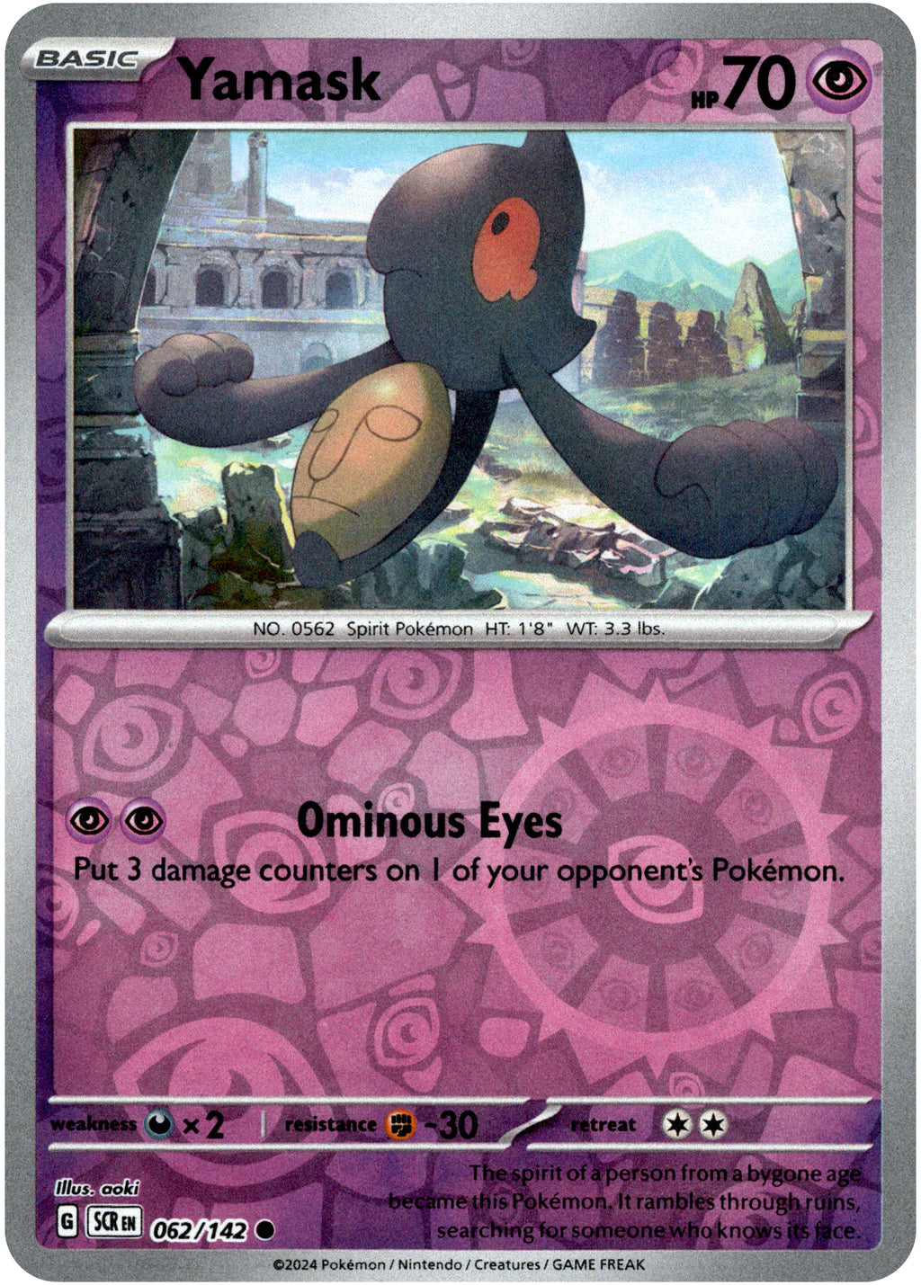 yamask pokemon card value Yamask - 062/142 - Stellar Crown
