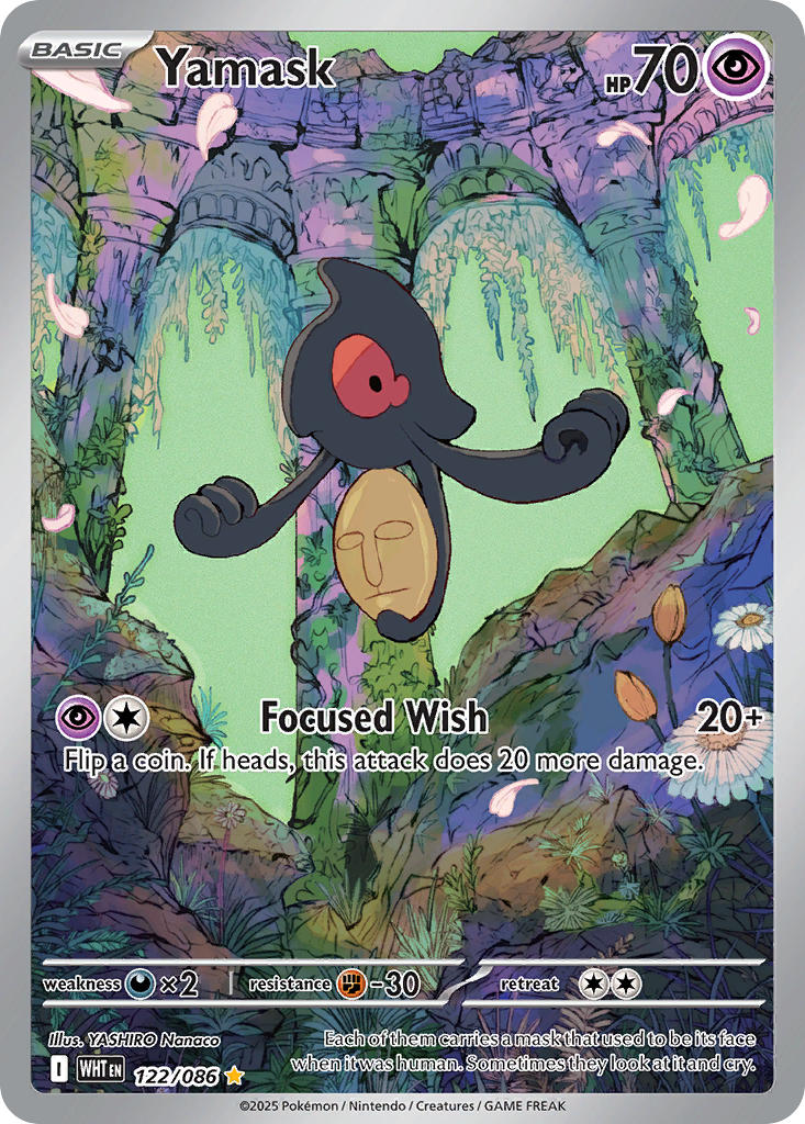 Yamask - 122/086 - White Flare - Holo - Card Cavern