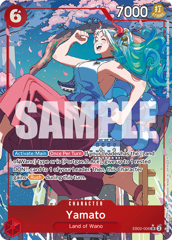 Yamato Alternate Art - EB02-006 SR - Anime 25th Collection - Foil - Card Cavern