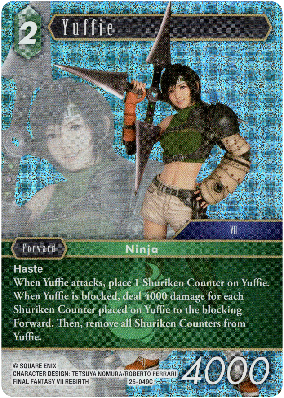 Yuffie - 25-049C - Tears of the Planet - Foil - Card Cavern
