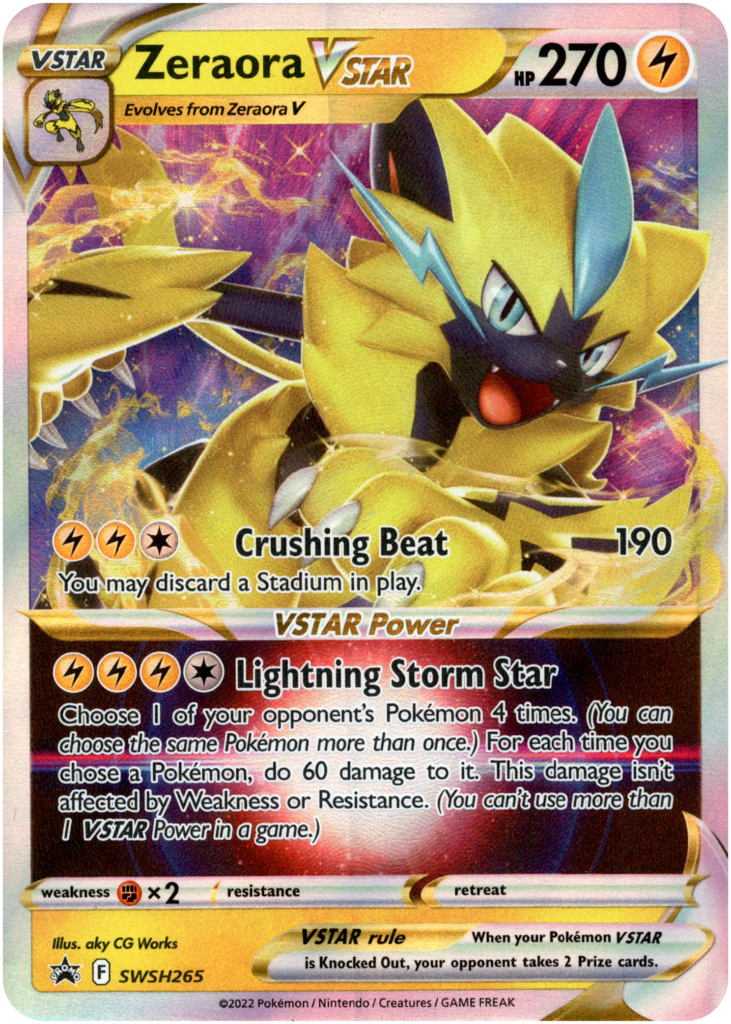 Zeraora VSTAR - SWSH265 - Sword & Shield Promo - Card Cavern