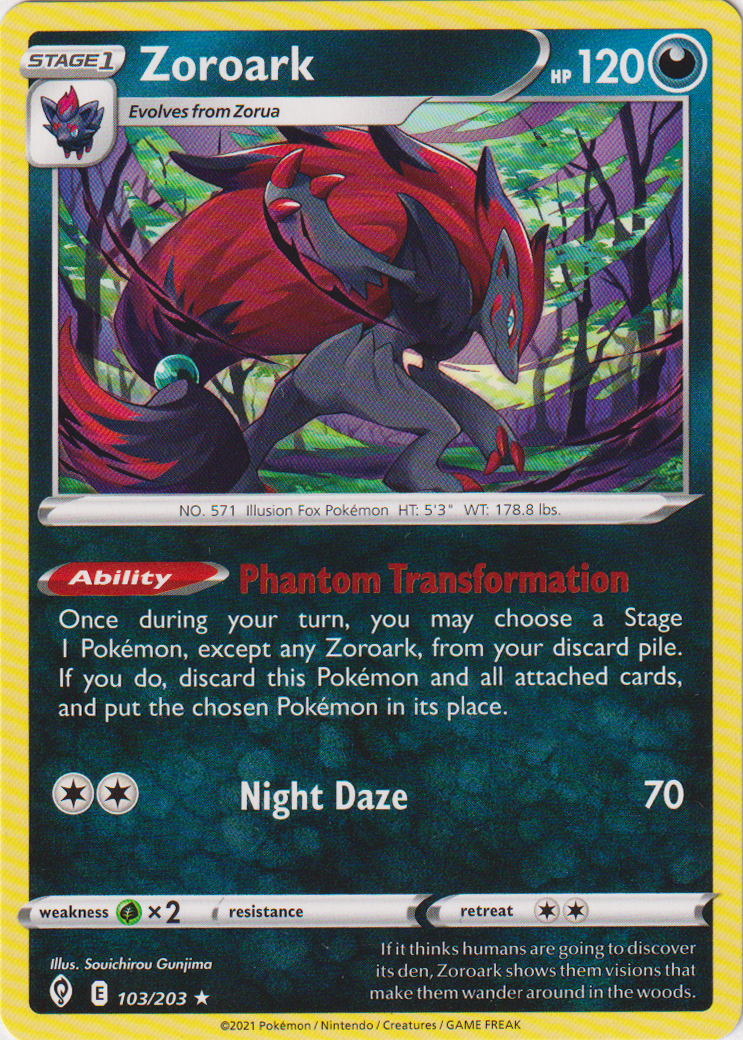 Zoroark - 103/203 - Evolving Skies - Non Holo - Card Cavern