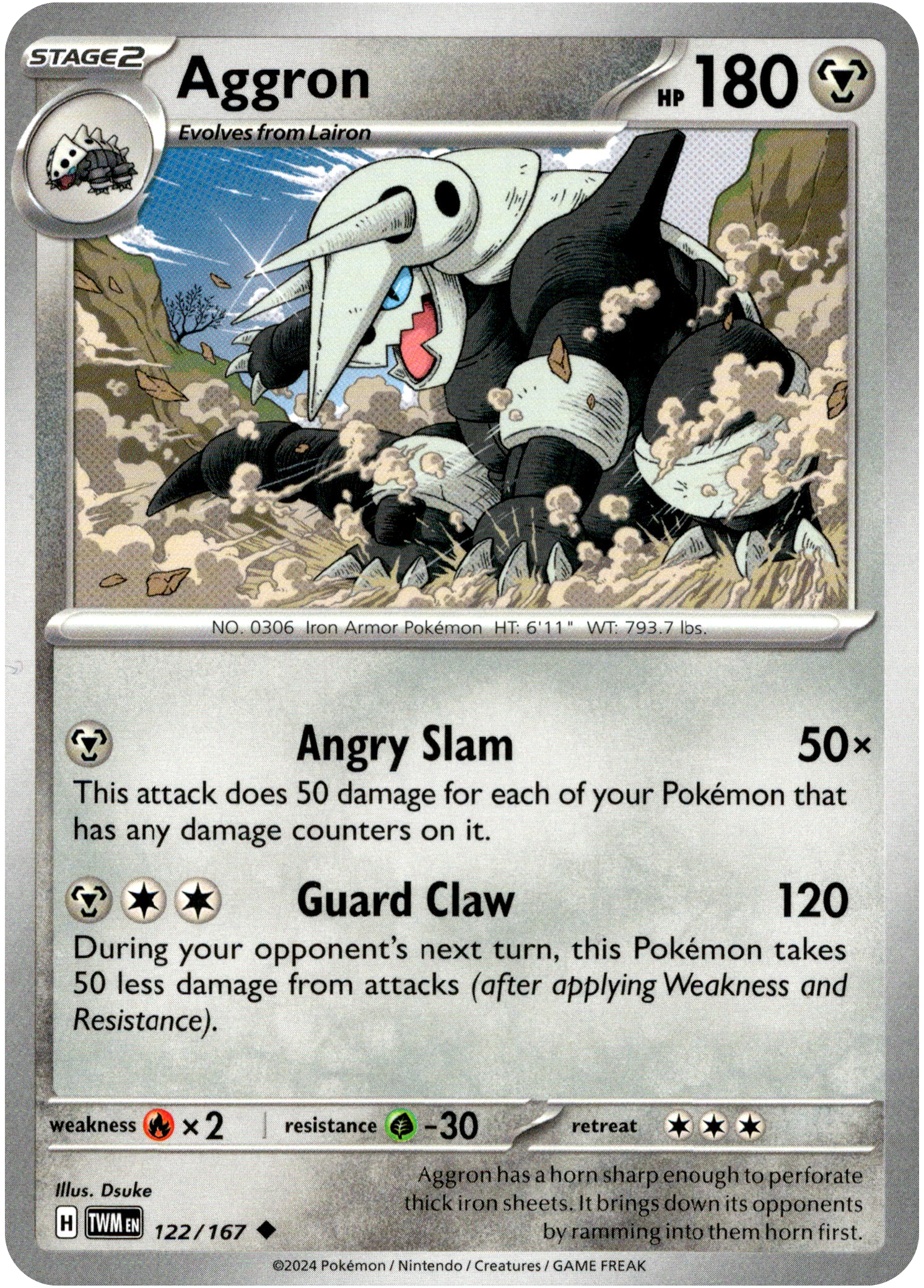 Aggron - 122/167 - Twilight Masquerade - Card Cavern