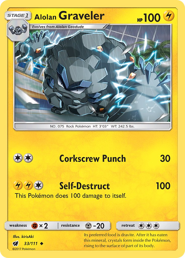 Alolan Graveler - 33/111 - Crimson Invasion - Card Cavern