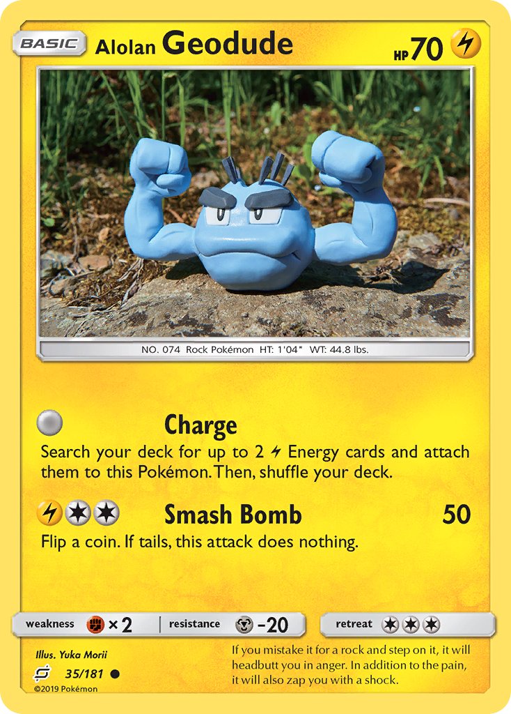 Alolan Geodude - 35/181 - Team Up - Card Cavern