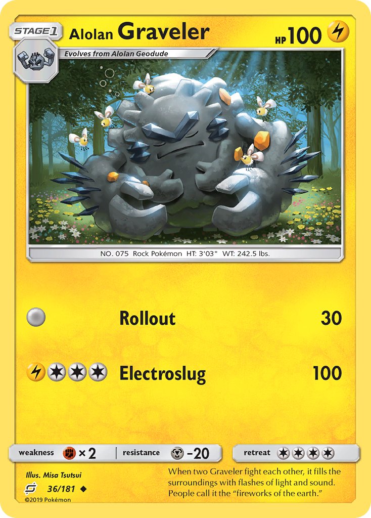 Alolan Graveler - 36/181 - Team Up - Card Cavern