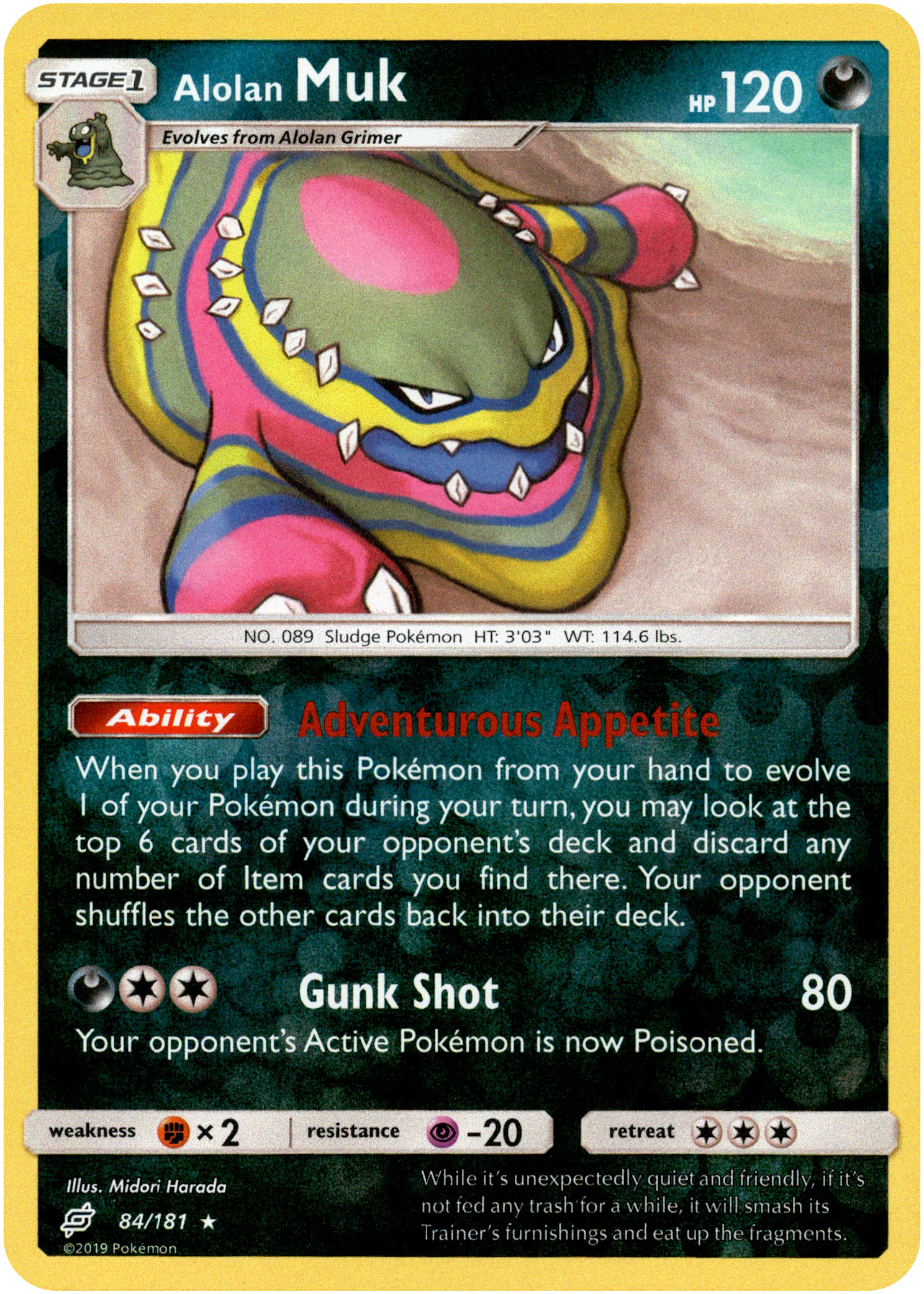 Alolan Muk - 84/181 - Team Up - Reverse Holo - Card Cavern