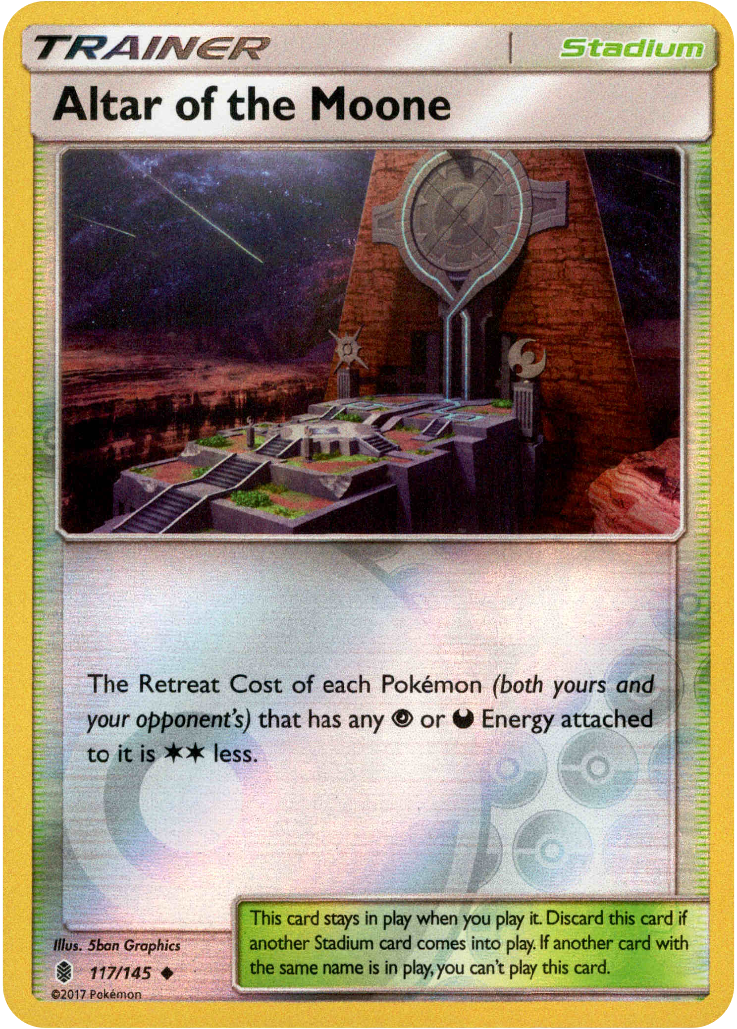 Altar of the Moone - 117/145 - Guardians Rising - Reverse Holo - Card Cavern