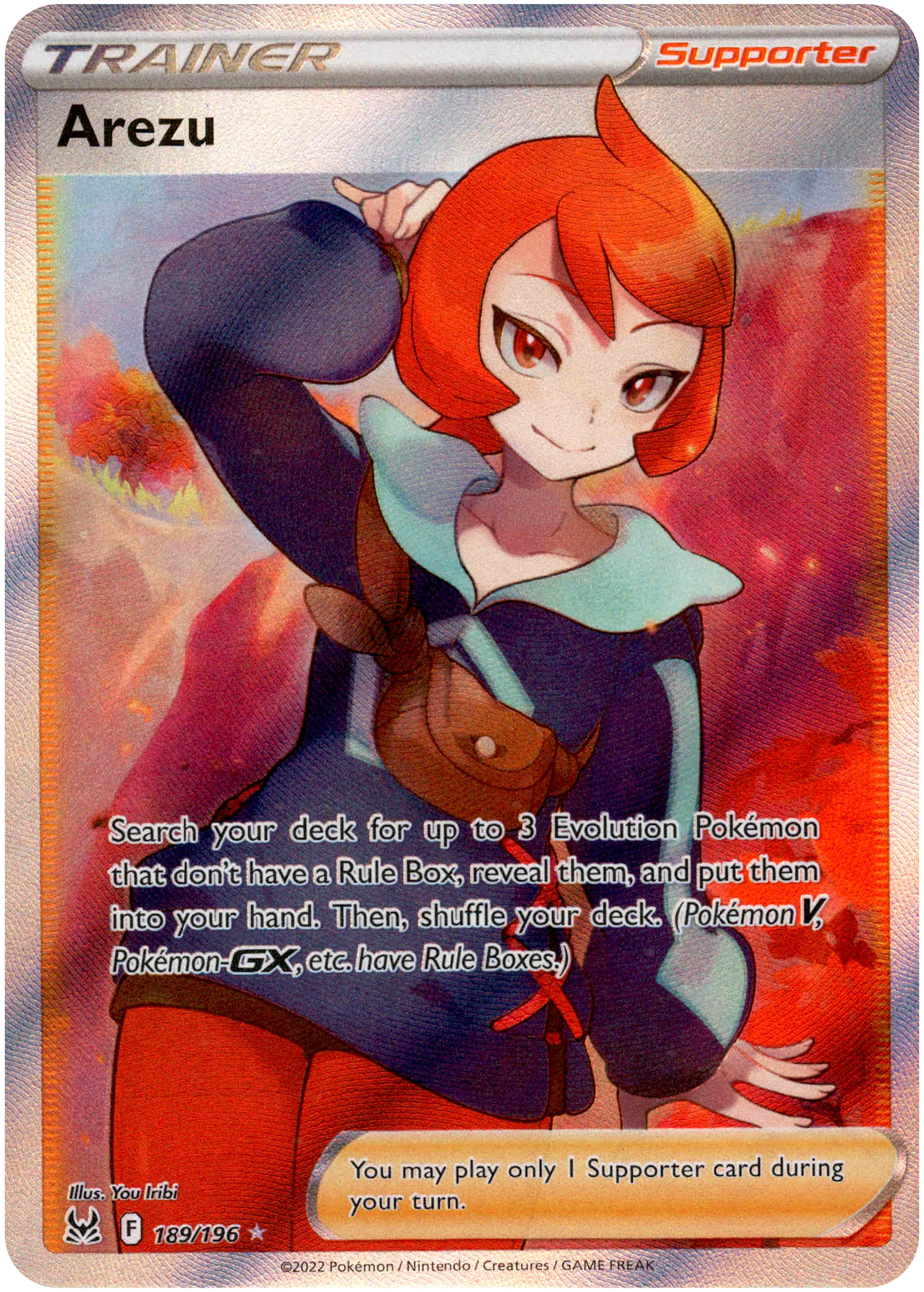 Arezu Full Art - 189/196 - Lost Origin - Holo - Card Cavern