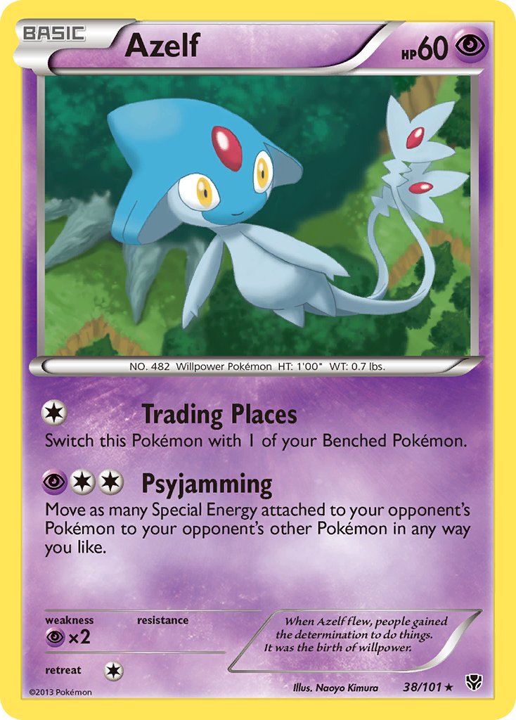 Azelf - 38/101 - Plasma Blast - Card Cavern