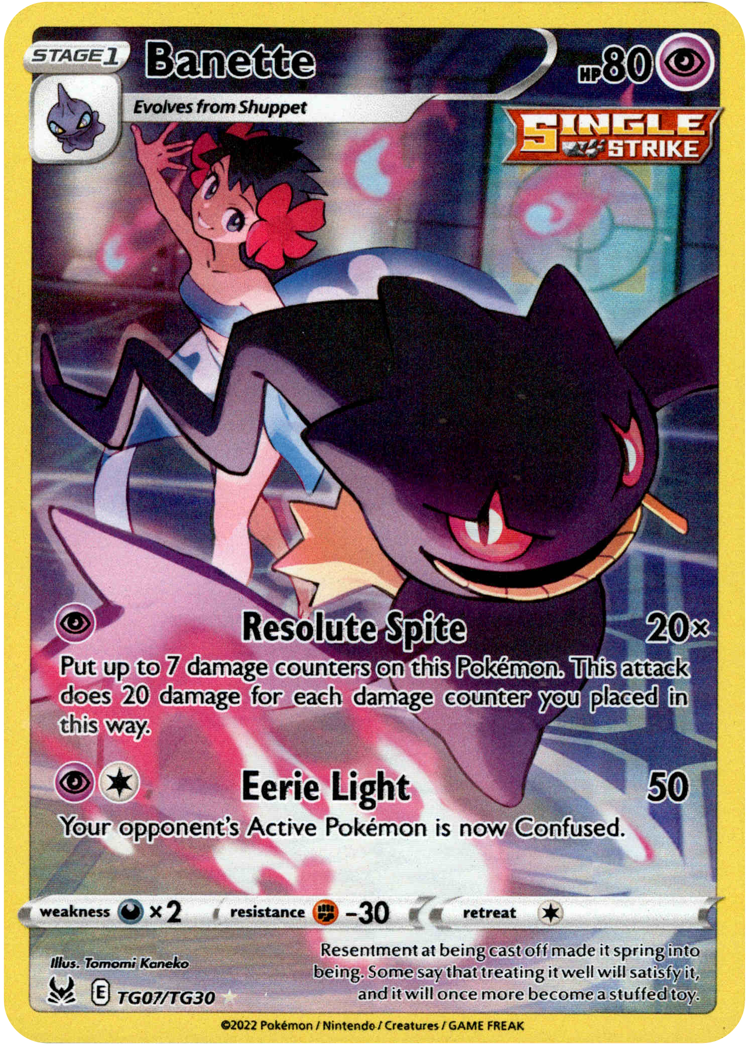 Banette - TG07/TG30 - Lost Origin - Holo - Card Cavern