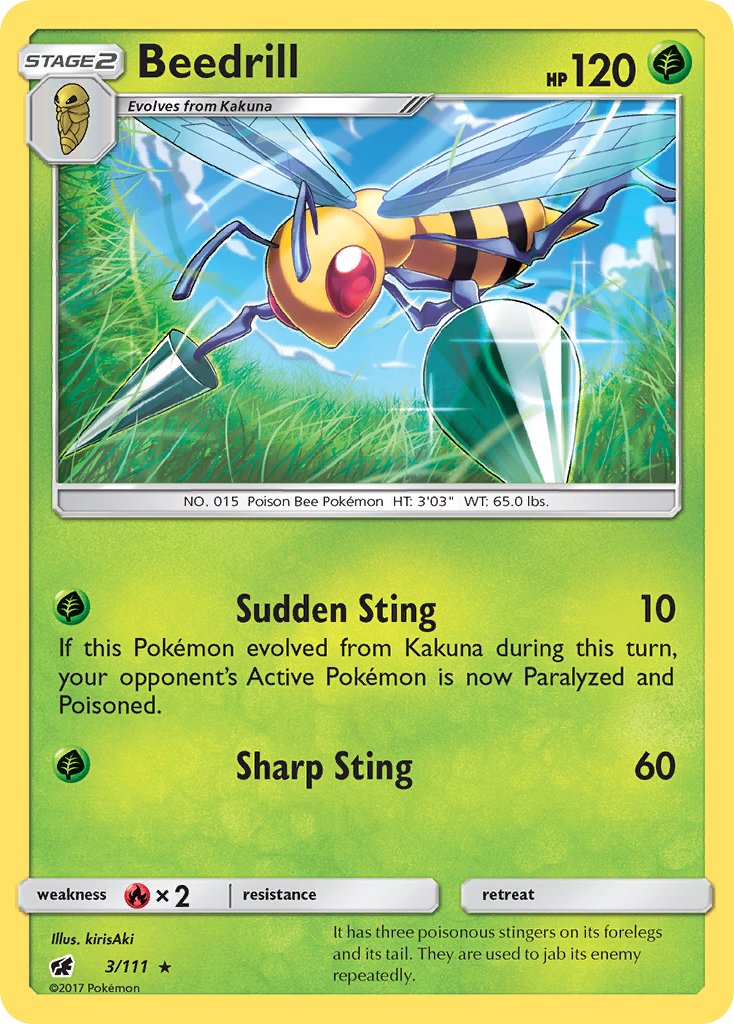 Beedrill - 3/111 - Crimson Invasion - Card Cavern