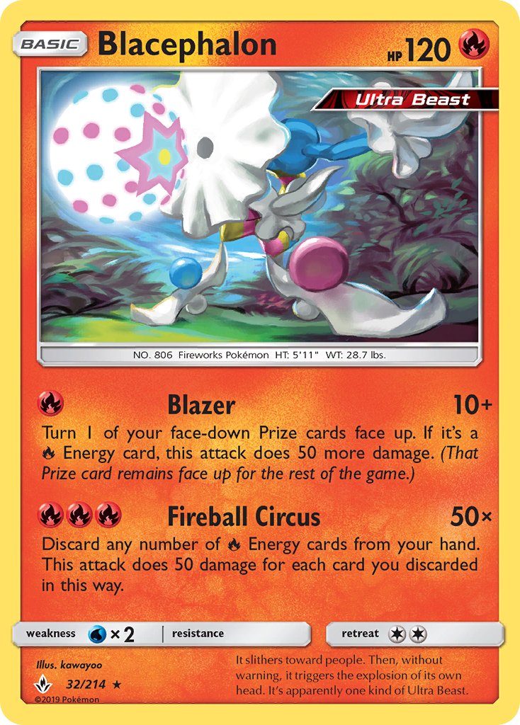 Blacephalon - 32/214 - Unbroken Bonds - Card Cavern