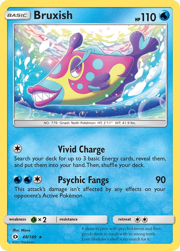 Bruxish - 48/149 - Sun & Moon - Card Cavern