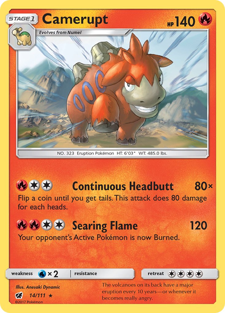 Camerupt - 14/111 - Crimson Invasion - Card Cavern