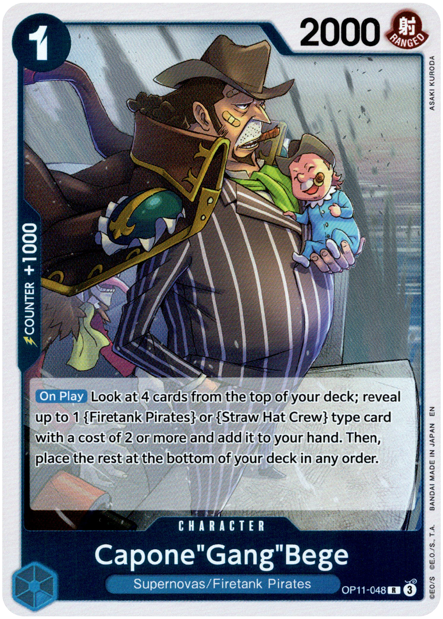 Capone"Gang"Bege - OP11-048 R - A Fist of Divine Speed - Foil - Card Cavern