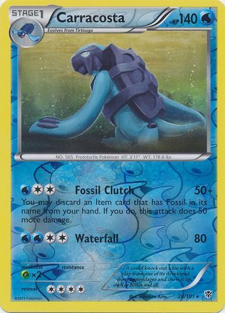 Carracosta - 28/101 - Plasma Blast - Reverse Holo - Card Cavern