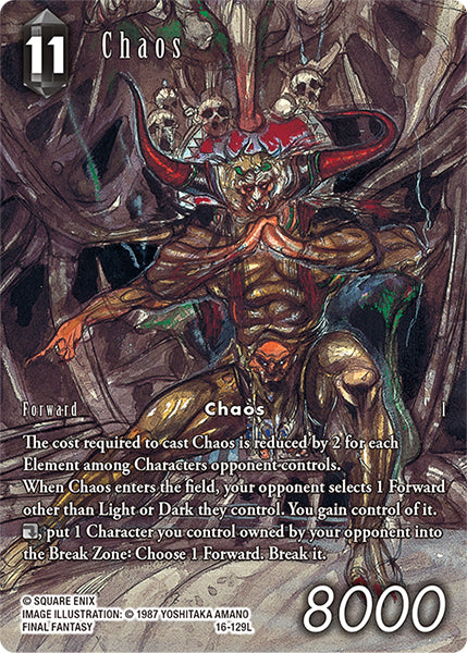 Chaos Full Art Reprint - 16-129L - Hidden Hope - Foil - Card Cavern