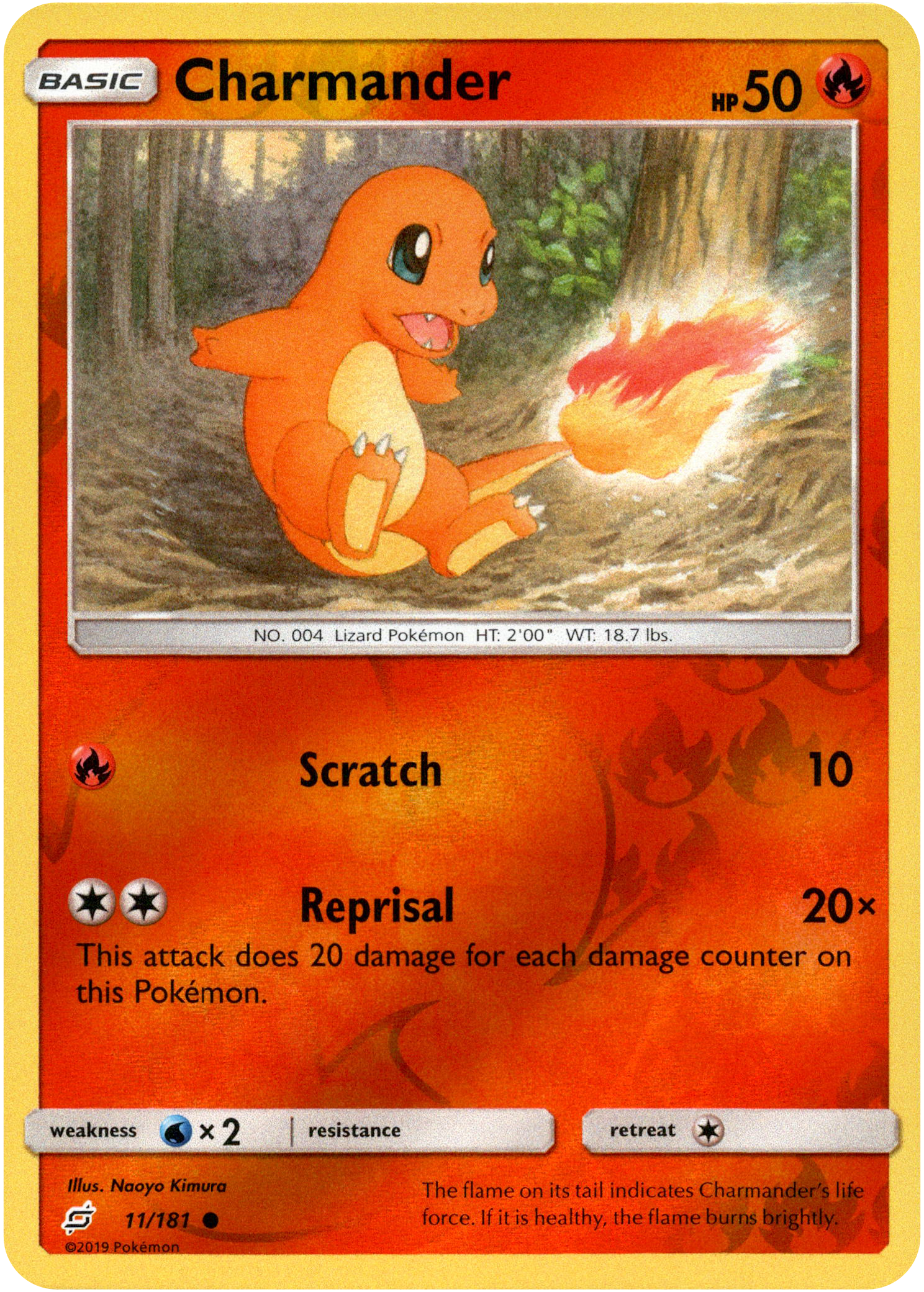 Charmander - 11/181 - Team Up - Reverse Holo - Card Cavern