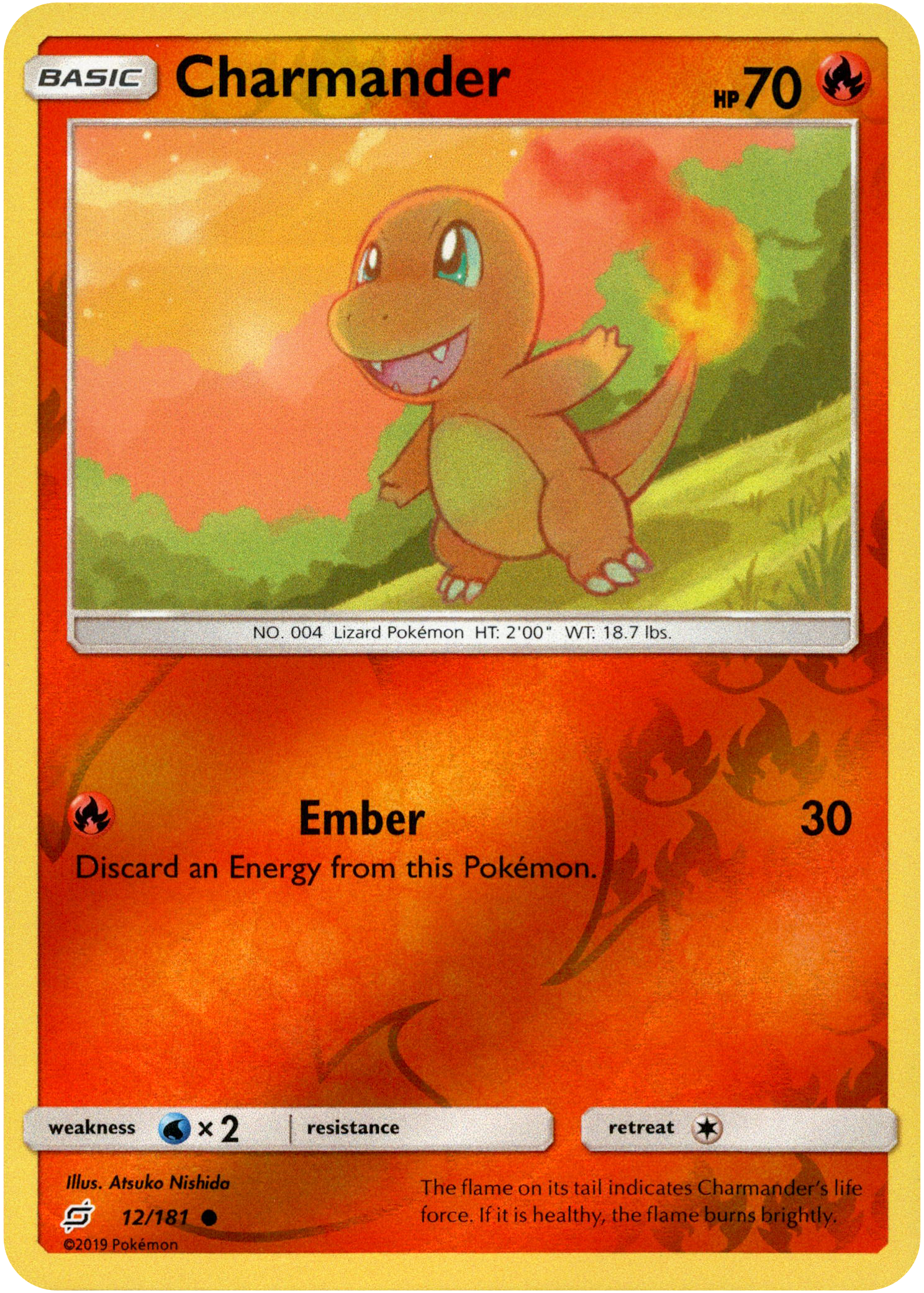 Charmander - 12/181 - Team Up - Reverse Holo - Card Cavern