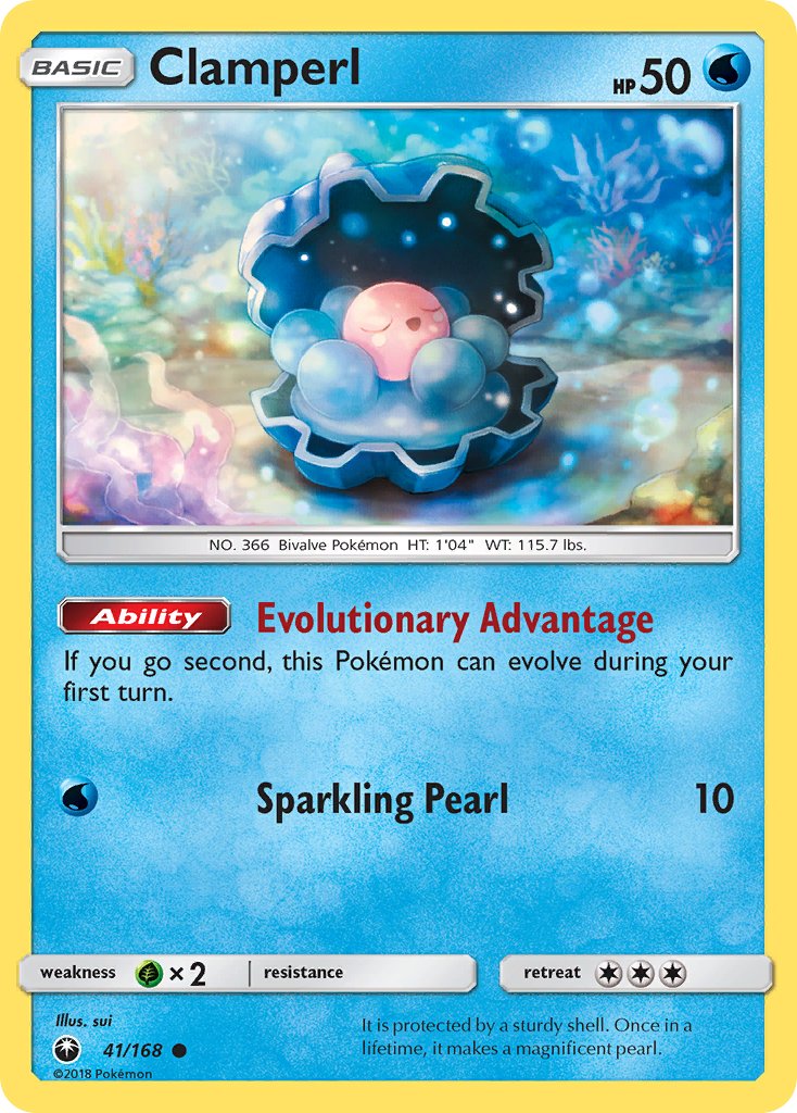 Clamperl - 41/168 - Celestial Storm - Card Cavern