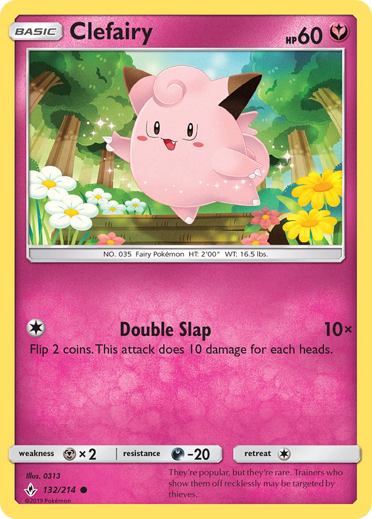 Clefairy - 132/214 - Unbroken Bonds - Card Cavern