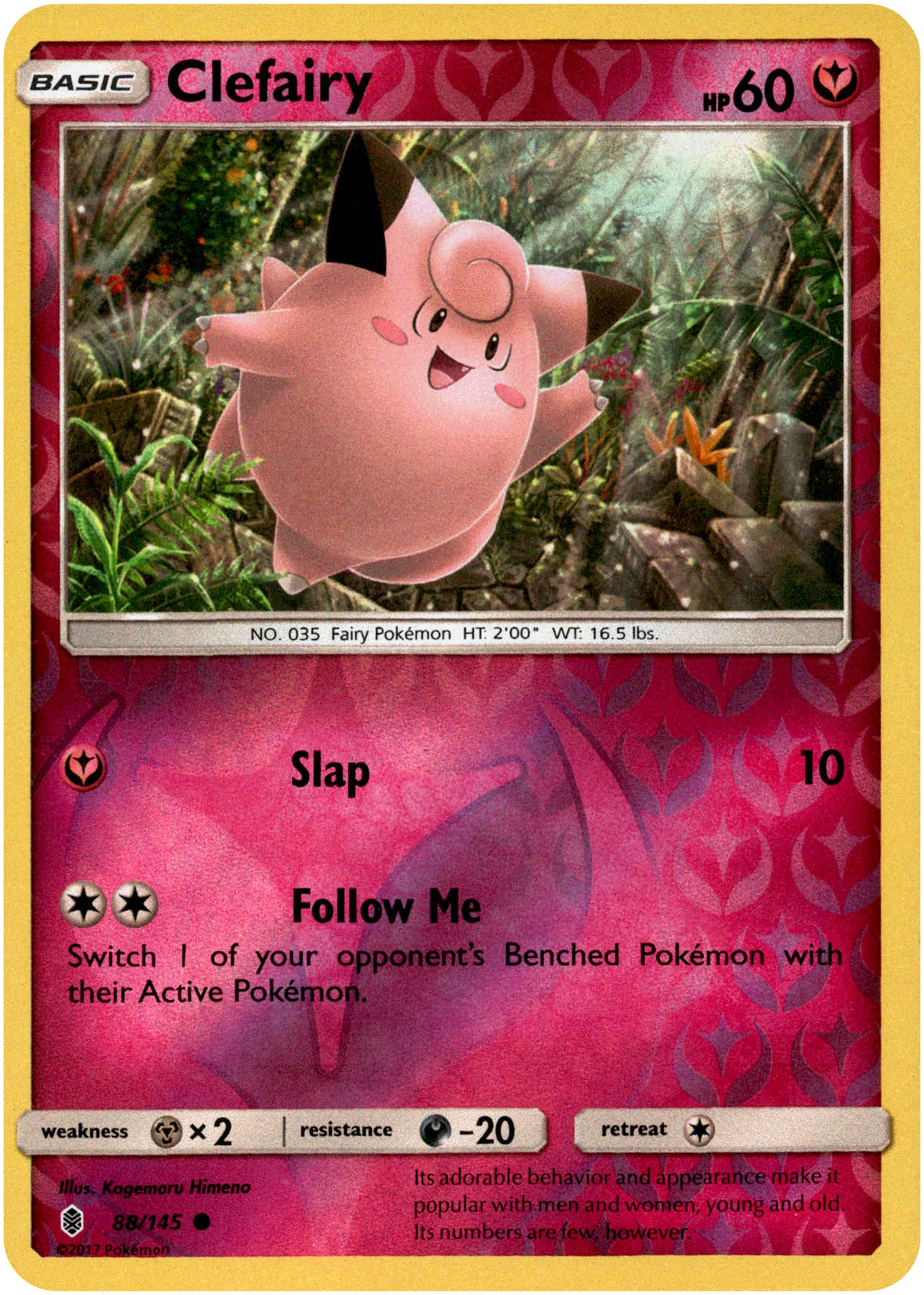 Clefairy - 88/145 - Guardians Rising - Reverse Holo - Card Cavern