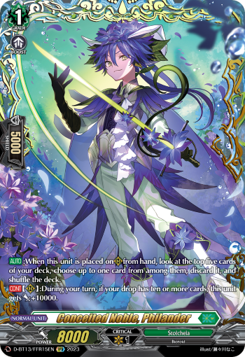 Conceited Noble, Philander - D-BT13/FRR15EN - Flight of Chakrabarthi - Card Cavern