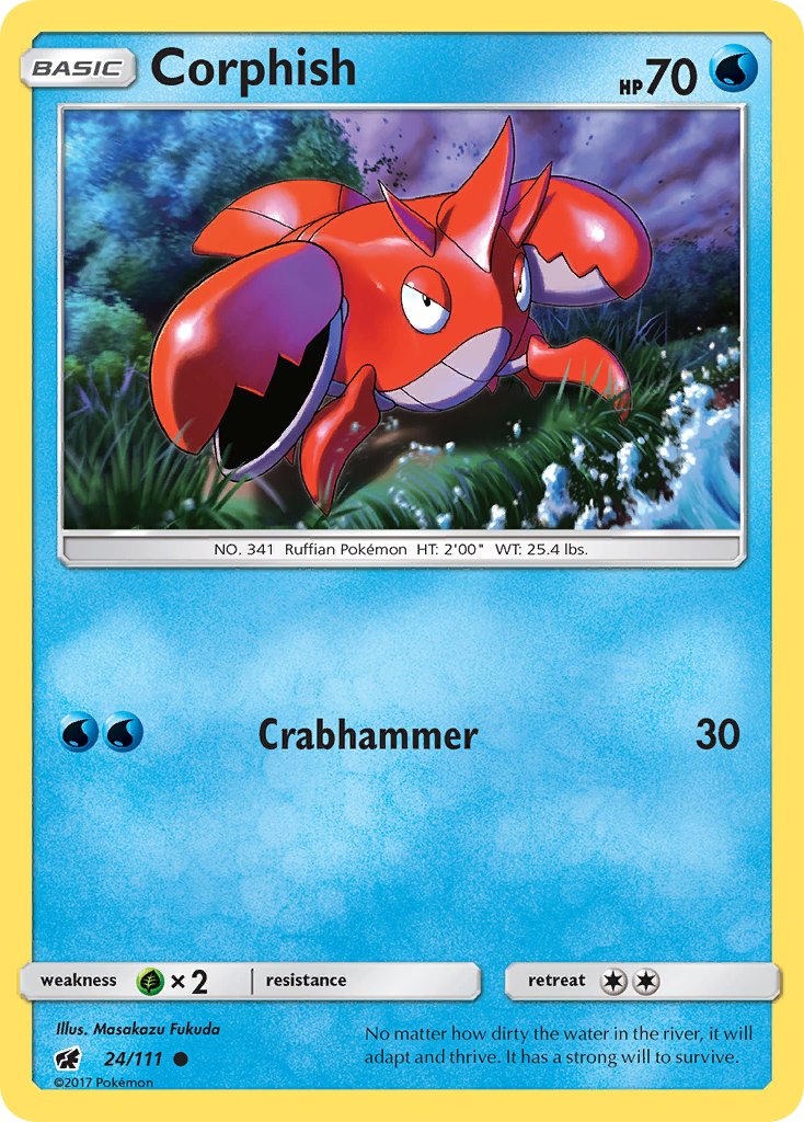 Corphish - 24/111 - Crimson Invasion - Card Cavern