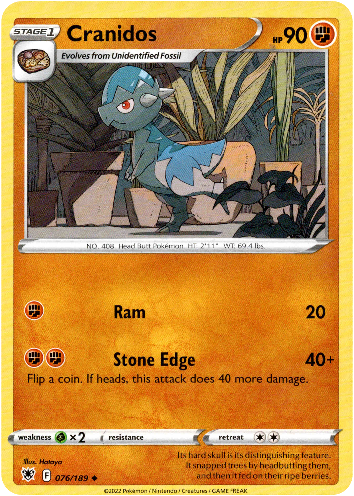 Cranidos - 076/189 - Astral Radiance - Card Cavern