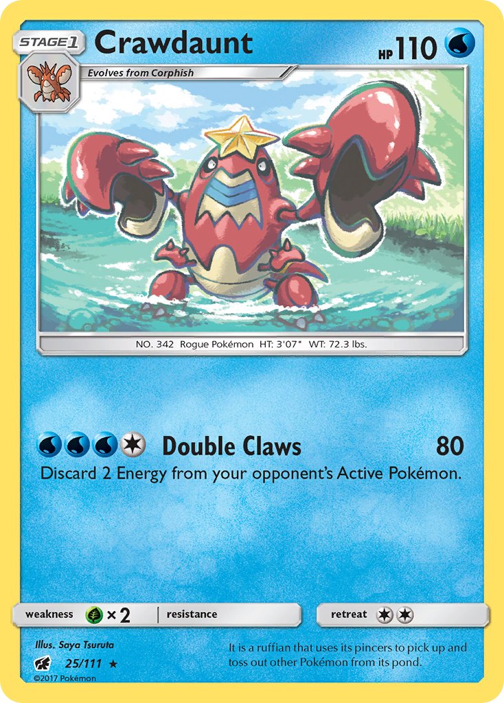 Crawdaunt - 25/111 - Crimson Invasion - Card Cavern