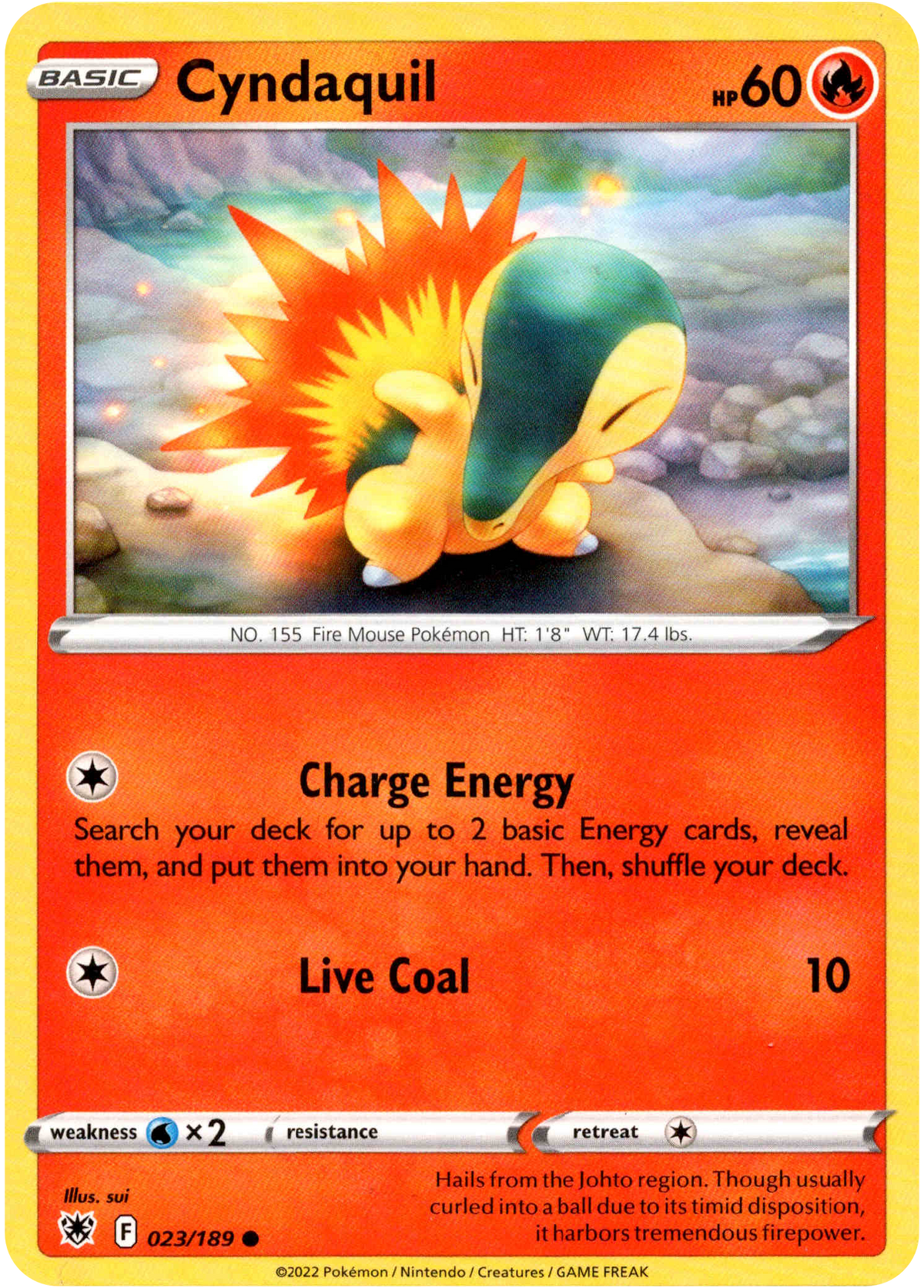 Cyndaquil - 023/189 - Astral Radiance - Card Cavern