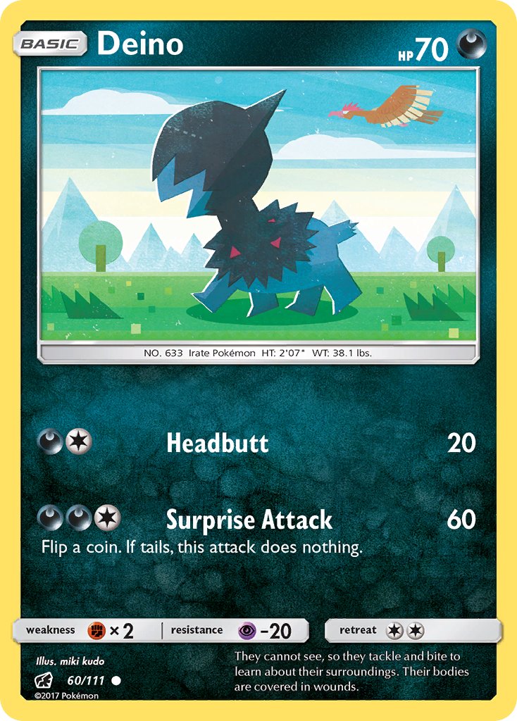 Deino - 60/111 - Crimson Invasion - Card Cavern