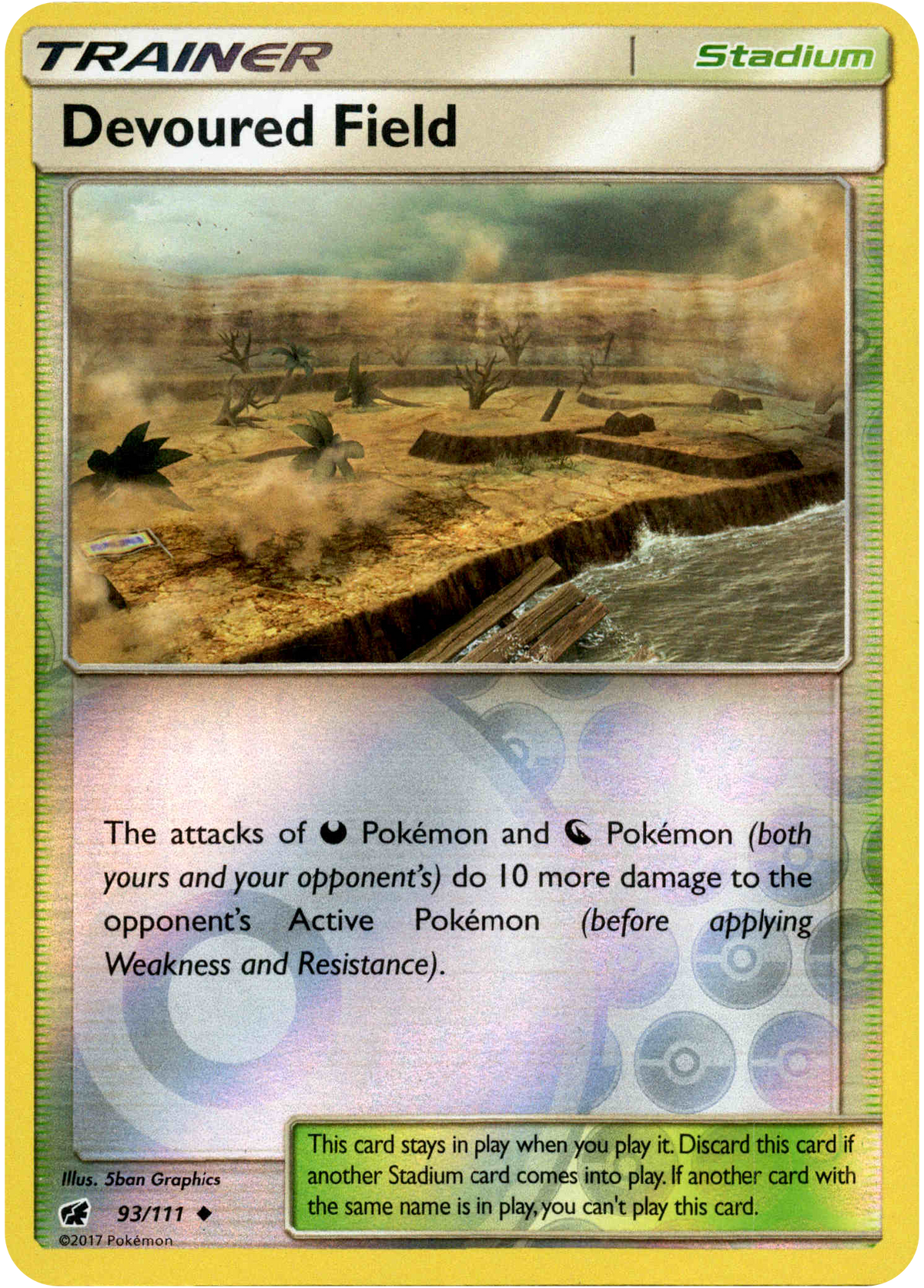 Devoured Field - 93/111 - Crimson Invasion - Reverse Holo - Card Cavern