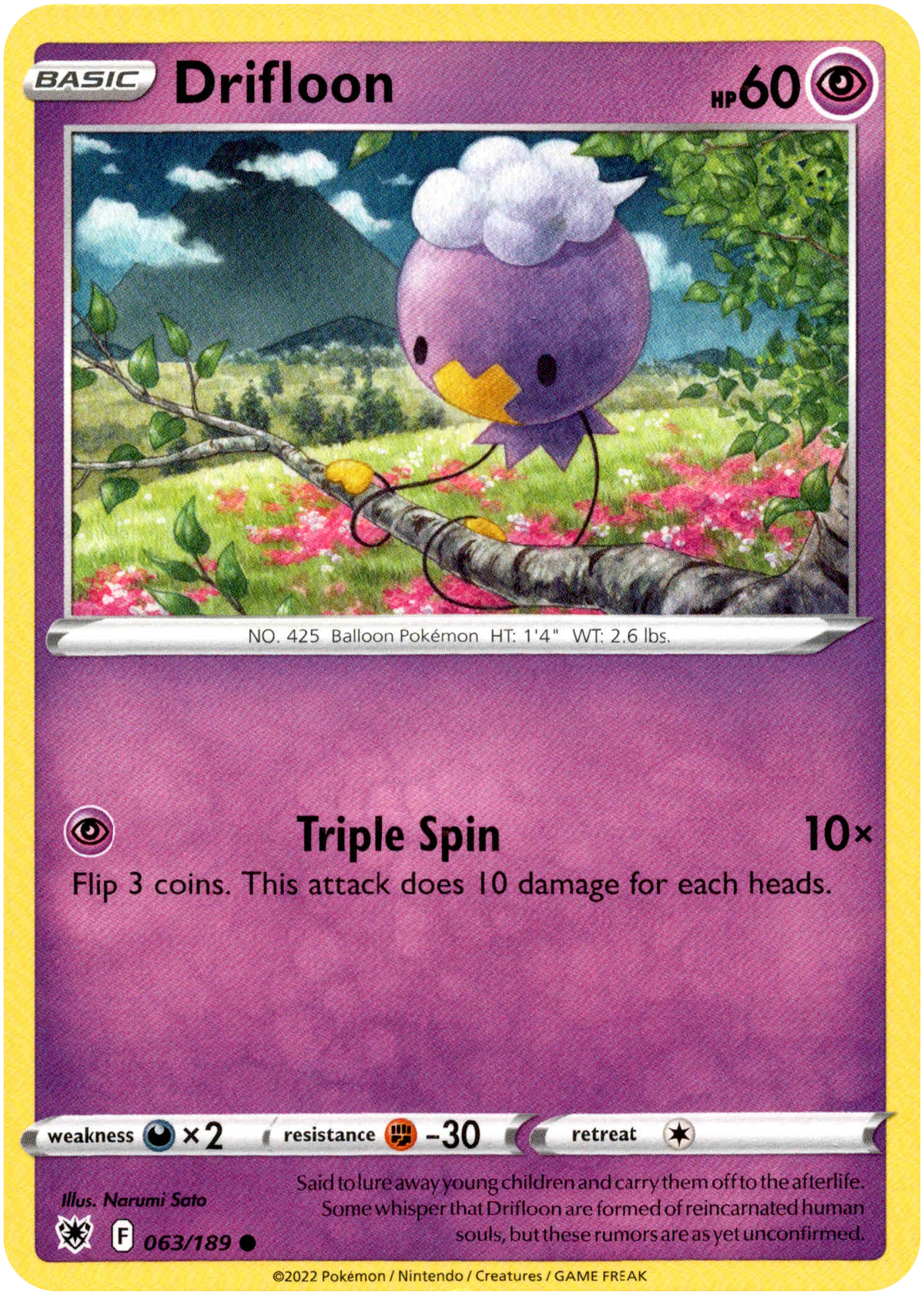 Drifloon - 063/189 - Astral Radiance - Card Cavern