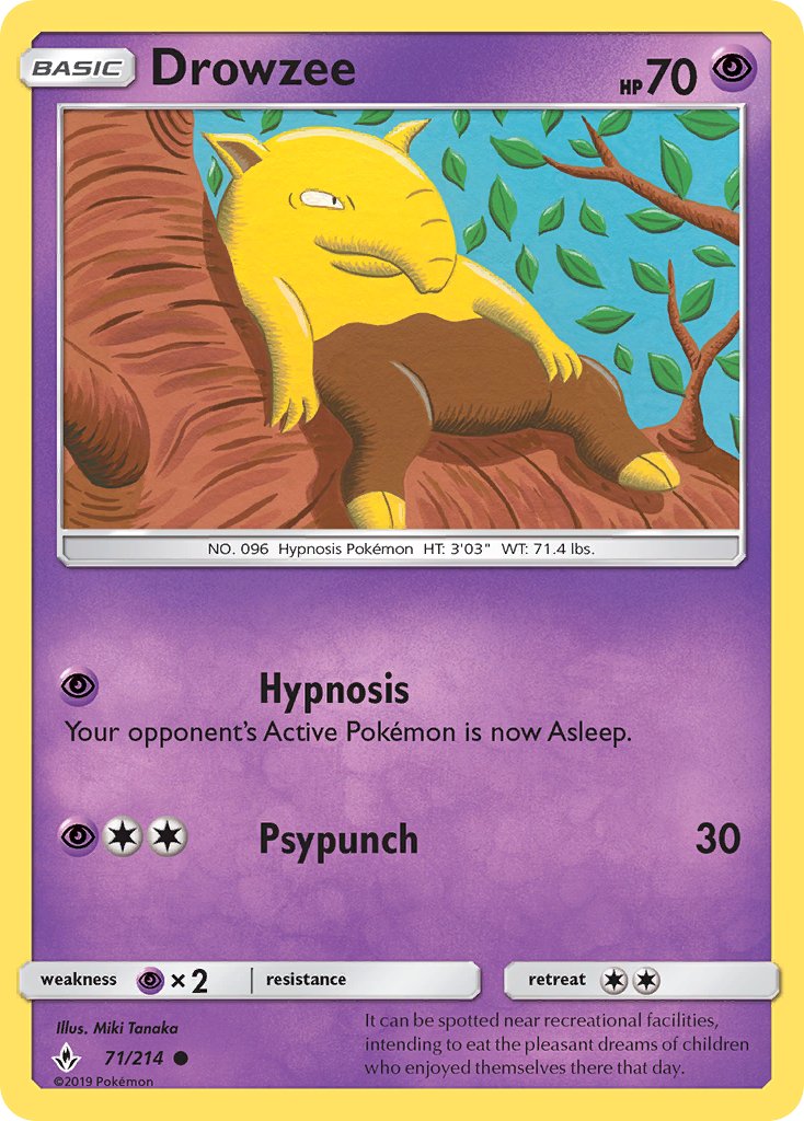 Drowzee - 71/214 - Unbroken Bonds - Card Cavern
