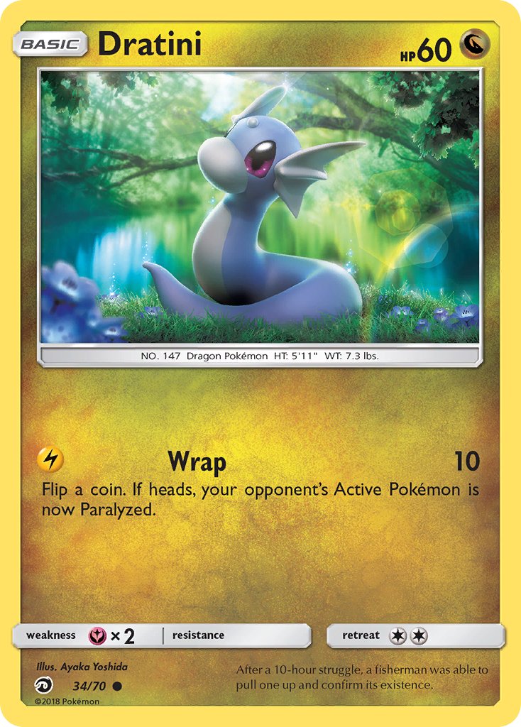 Dratini - 34/70 - Dragon Majesty - Card Cavern