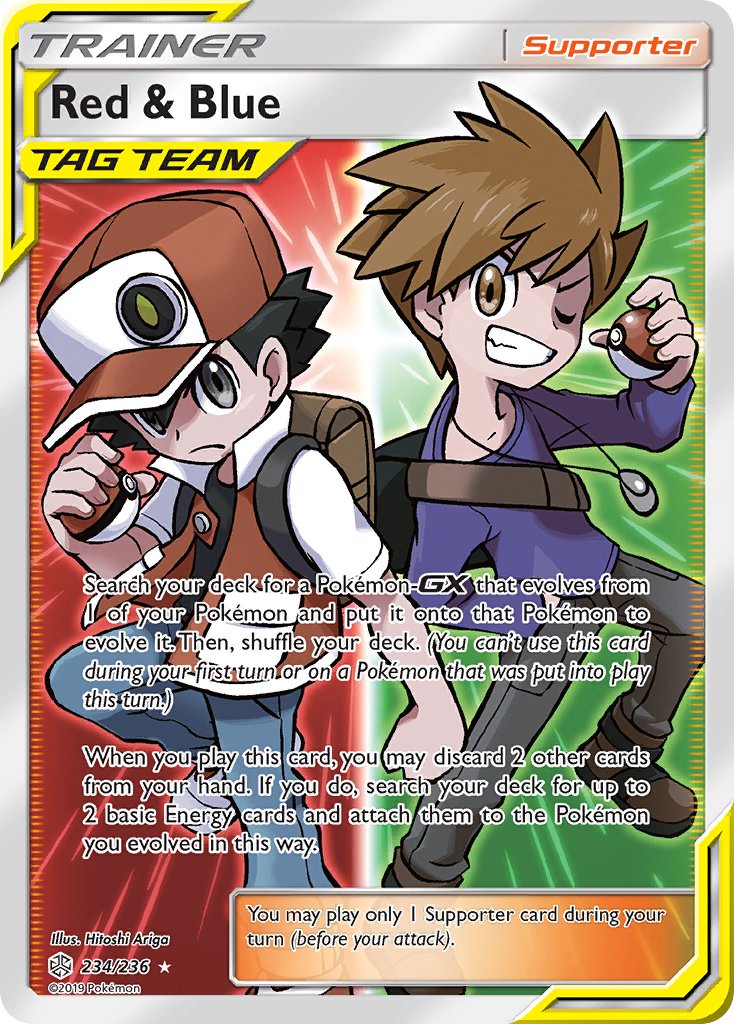 Red & Blue Full Art - 234/236 - Cosmic Eclipse - Holo - Card Cavern