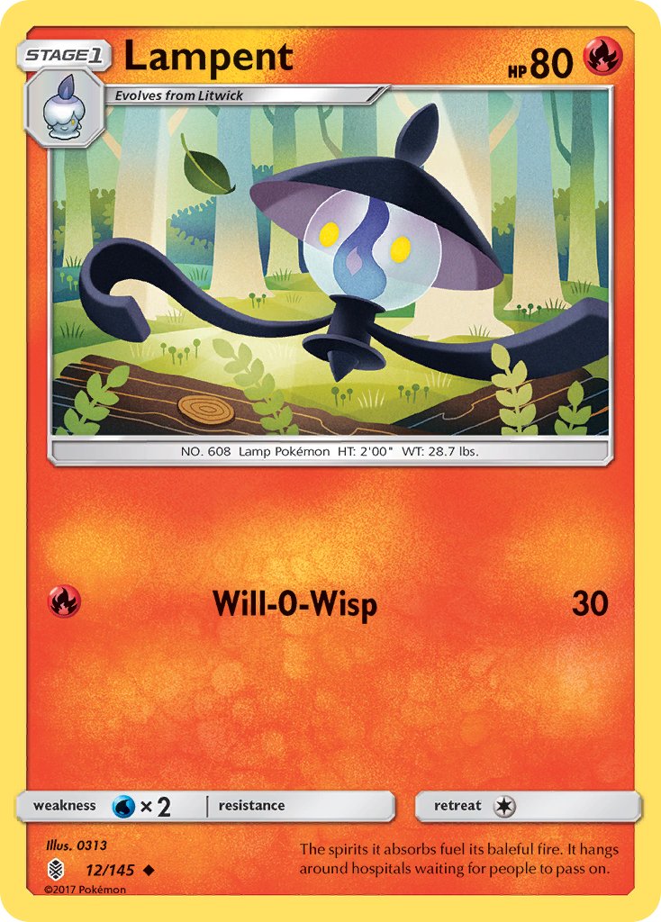 Lampent - 12/145 - Guardians Rising - Card Cavern