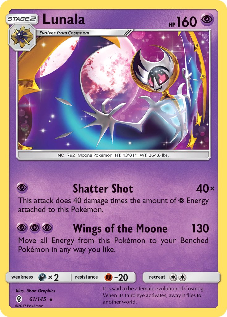 Lunala - 61/145 - Guardians Rising - Card Cavern